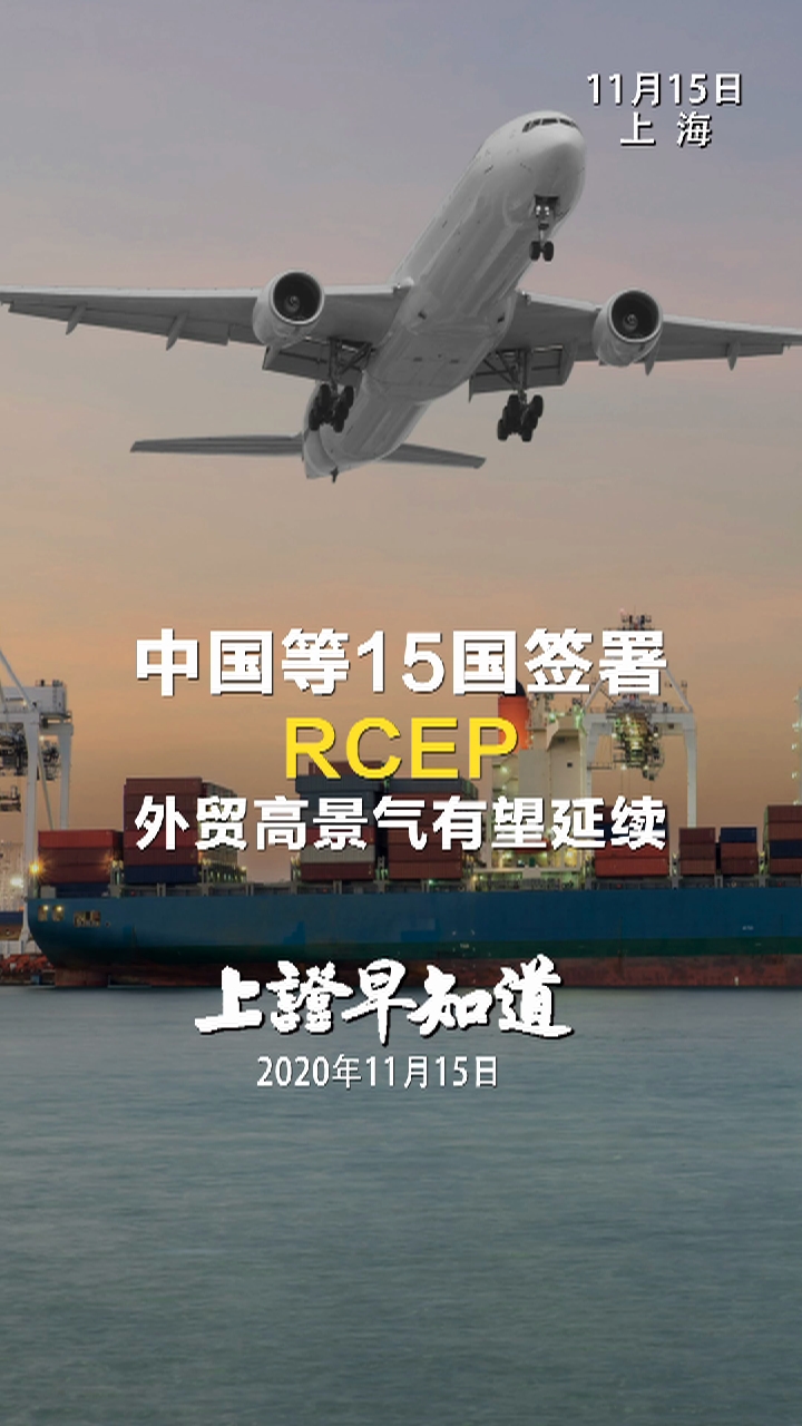 <font color='#000'>中国等15国签署RCEP 外贸高景气有望延续</font>