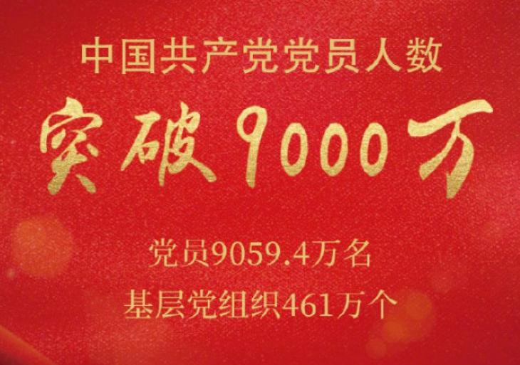 9000万党员，我们一起不忘初心、砥砺前行