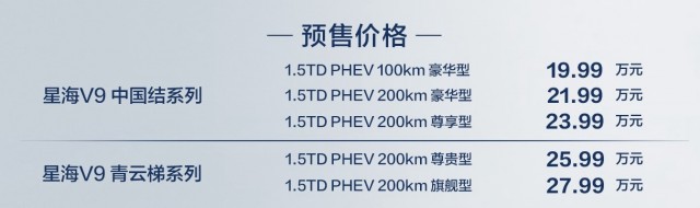东风风行新能源MPV星海V9预售价19.99万元起